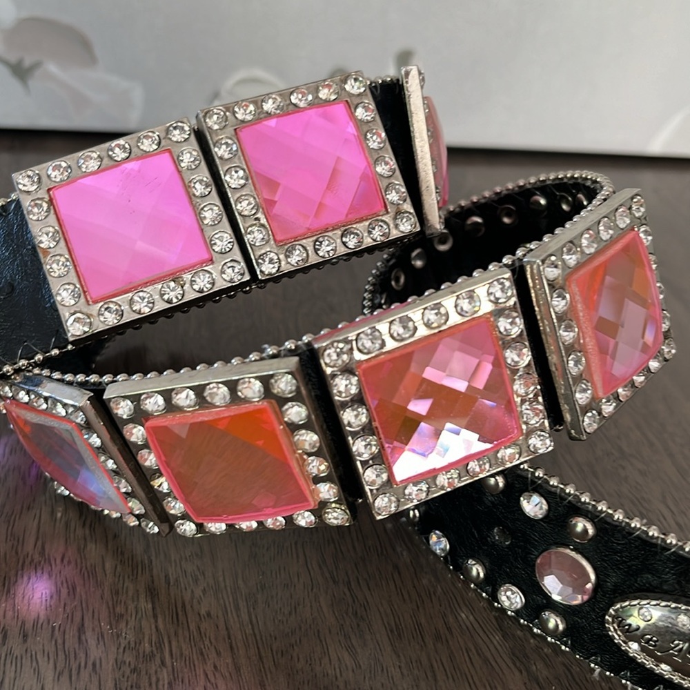 WB ATLAS Bling Rhinestone Belt - Picture 3 of 10